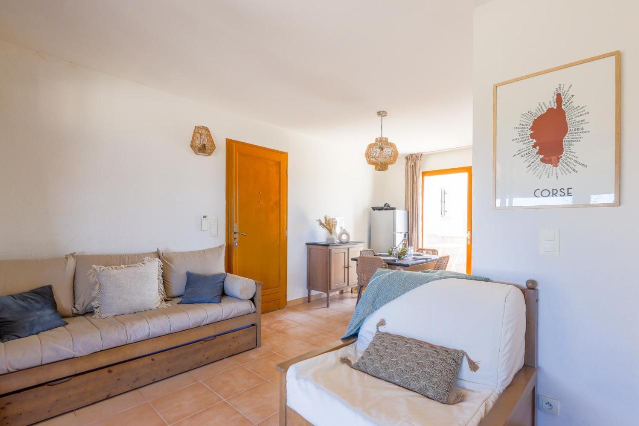 Capra Scorsa - Appt Vue Mer Et Piscine Partagee Belgodère Екстериор снимка